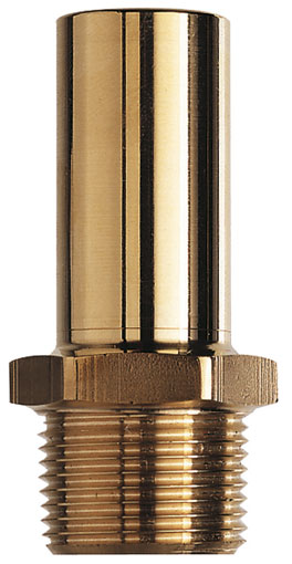 22mm x 3/4" BSPT Brass Stem Adaptor - MM052206N