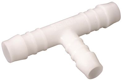 04-06-04mm ID REDUCING TEE PUSH-ON WHITE - NOR-TRS4-6-4