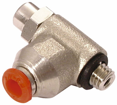 04mm OD x 1/8" BSPP CYLINDER FLOW REGULATOR - P40-4-1/8