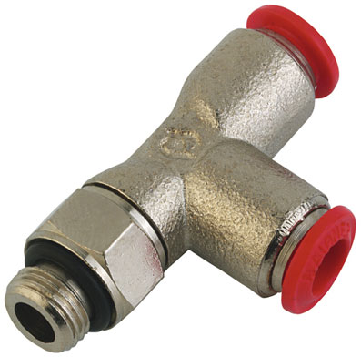 06mm OD x M5 METRIC MALE SWIVEL TEE PUSH-IN - P45-6-M5