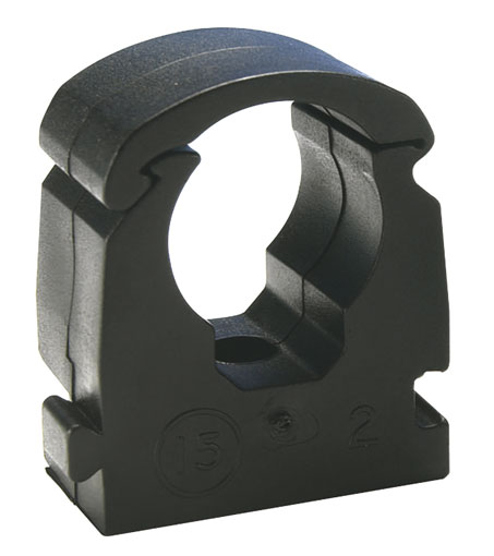 15mm PIPE CLIP BLACK - PC15E