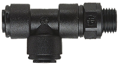 5mm x 1/4" (BSPP Thread) Swivel Tees Off-Set Leg - PM110512E