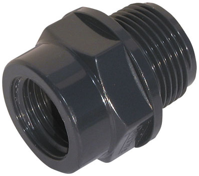 1" x 1/2" BSP REDUCER MALE/FEMALE - PVR1-12