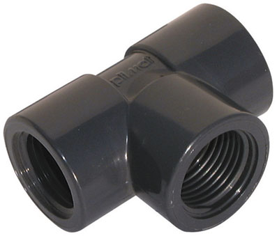 1.1/4" BSP FEMALE EQUAL TEE PVC - PVT114