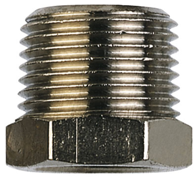 1/2" BSP MALE x 3/8" BSP FEMALE BUSH BRASS - 2095-21/17