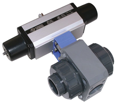 DN32 SGLE.ACT.PVC BALL VALVE PNEUMATIC ACTUATION - S613H087