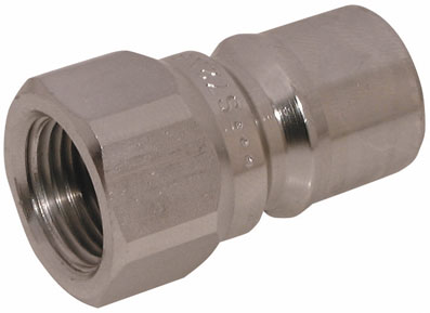 1/4" BSP FEMALE PLUG 316SS NITRILE SEAL - SS72N4-4