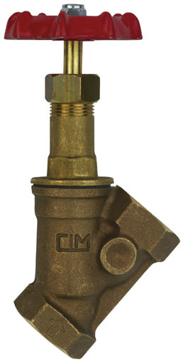 1/2" BSP FEMALE BRONZE OBLIQUE STOP VALVE - SV73-12