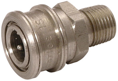 1/8" NPTF MALE COUPLING STAINLESS STEEL - T1S-10-303