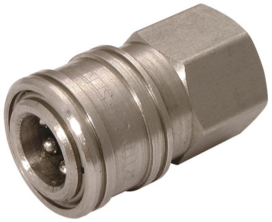 1/4" NPTF FEMALE COUPLING STAINLESS STEEL - T2S-16-303