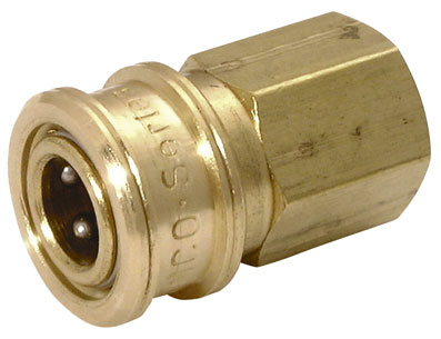 1/4" NPTF NICKEL PLATED COUPLING BRASS FEMALE - TB2S-16