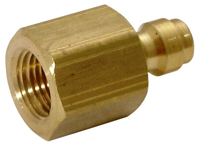 1/4" NPTF NICKEL PLATED PLUG BRASS FEMALE - TB2T-16