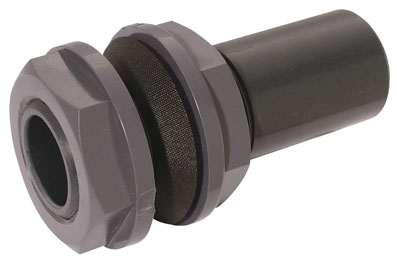 1.1/2" ID ABS EQUALTANK CONNECTOR LGREY - TC93-112-ABS