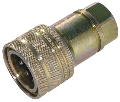 1/4" BSPP FEMALE STEEL ISO A COUPLING - TE-IA2510