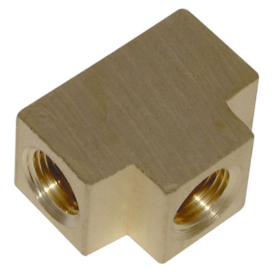 3/8" BSPT BRASS FEMALE TEE BLOCK EQUAL - UP10-38