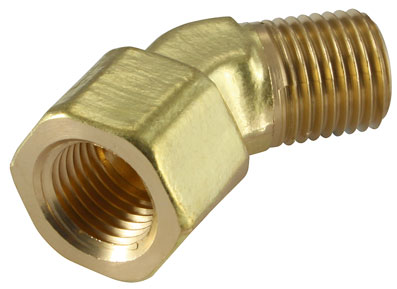 1/8" BSPT BRASS ELBOW MALE/FEMALE 45 EQUAL - UP11-18