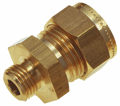 1/8" OD x 1/8" BSPP MALE STUD COUPLING - WADE-1060