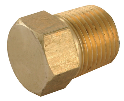 1/2" API MALE BRASS HEX HEAD PLUG - WADE-587/4