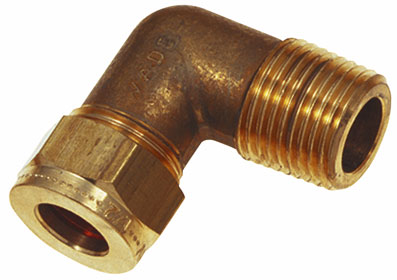 1/8" OD x 1/8" BSPT MALE STUD ELBOW - WADE-8020