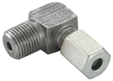 4mm OD x 1/8" NPT MALE ELBOW STEEL EXTRA LIGHT DUTY - WEV4LL1/8NPT