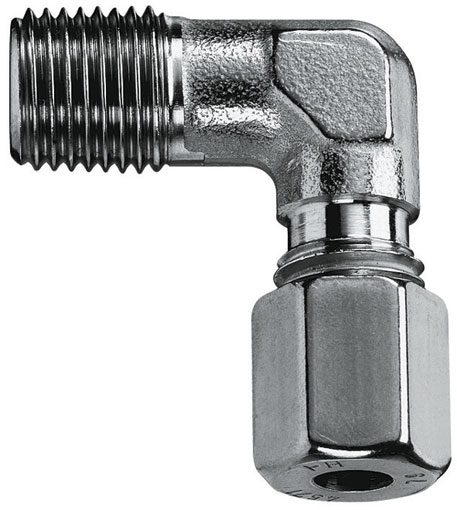 8mm OD x 1/8" BSPT MALE STUD ELBOW (LL SERIES) - WEV8LLRK-1.4571