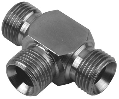 3/4" BSPP EQUAL MALE TEE CONED - ZMB12