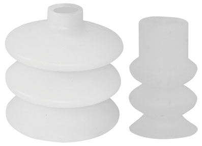 9mm SILICONE BELLOW SUCTION CUP TYPE E - ZN9E-SIL - DISCONTINUED  