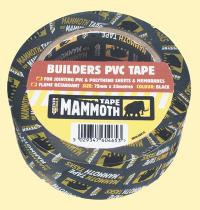 BUILDERS PVC TAPE 75MM - 2BUILDBK75