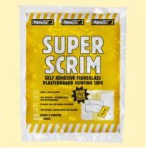 SUPER SCRIM PLASTERBOARD JOINTING TAPE 75MM X 90MTR - 2SCRIM75 - DISCONTINUED 