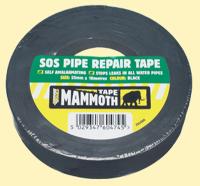 SOS PIPE REPAIR TAPE BLACK 25MM - 2SOSBK