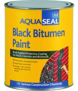 AQUASEAL BITUMEN PAINT BLACK 25LTR - FBAQBITPNT25