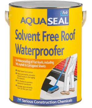 AQUASEAL SOLV FREE ROOF WATERPROOFER 5LTR - DISCONTINUED - FBAQSFREE5