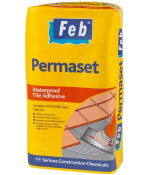 FEB PERMASET TILE ADHESIVE GREY 20KG - FBPERMGY20