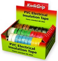 KG ELECTRICAL INSULATION TAPE X 7 MIXED COLOURS 19MM - KGPVC1-D-A