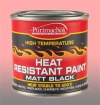 HEAT RESISTANT PAINT TIN MATT BLACK 125ML - PCHEATPNT1