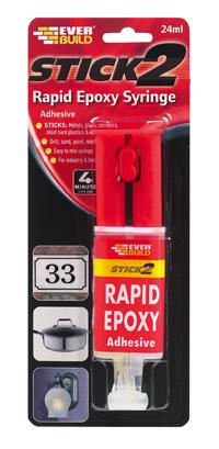 STICK 2 RAPID EPOXY SYRINGE - S2RAPEX24