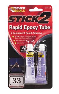 STICK 2 RAPID EPOXY TUBE - S2RAPEXTUBE