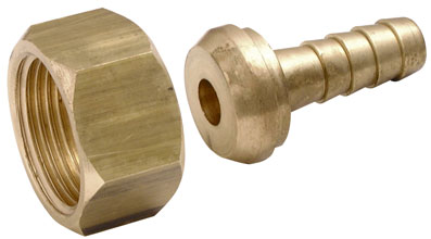 1/2" Fi Swivel Nut x 1/2" Brass 60 Degree Coned Seat Hose Tail - FH21/12
