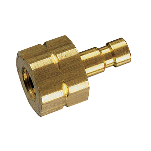 M3 Metric Female Plug Brass Unplated - 02SFIM03MXX 