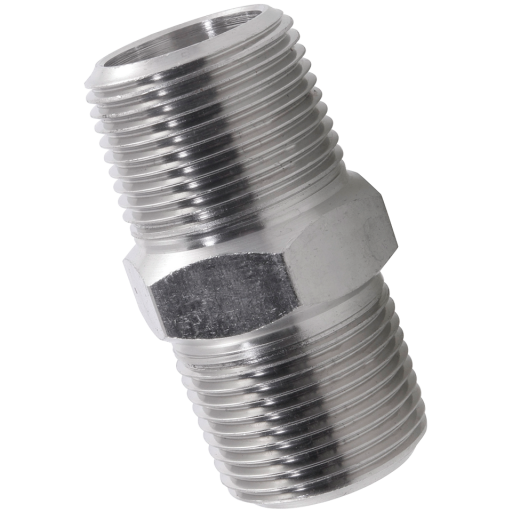 1.1/4" BSPT M/M Hex Nipple 3K 316/L - 1012-0134 