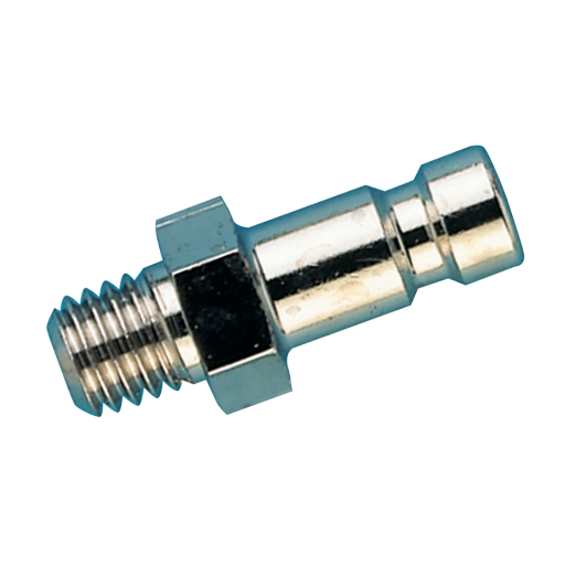 1/8" BSPP Male Plug Brass Nickel - 20SFAW10MXN 