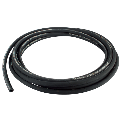 Black Jet Wash Pressure Washer Hose - Wash Down Equipment - 2 Wire, Cut To Length - ID 1/4" - 2144-9715 Black Jet Wash Pressure Washer Hose - Wash Down Equipment - 2 Wire, Cut To Length - ID 1/4" - 2144-9715