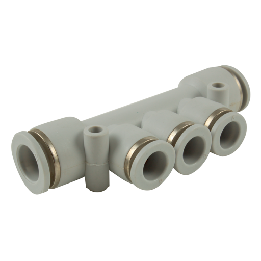 10mm (In 2) X 06mm (Out 3) Grey Manifold - 2175-1104 