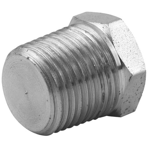 1/8" NPTF Male Solid Plug Steel - 6N02 