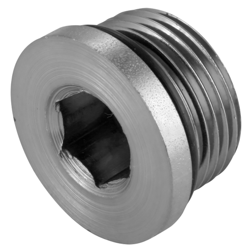 3/4" UNF Hollow Hex O-Ring Steel Plug - 7238-08 