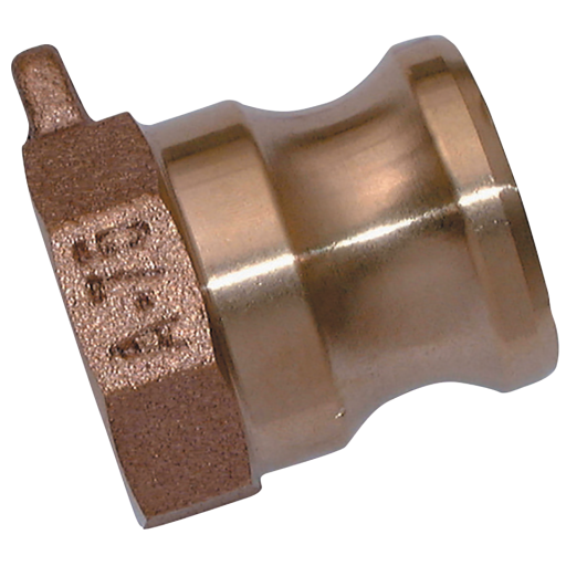 1" NPT Female Plug "A" Brass - A1-BR-NPT 