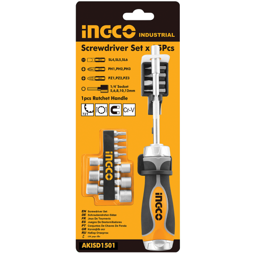 15 In 1 Ratchet Screwdriver Set - AKISD1501 