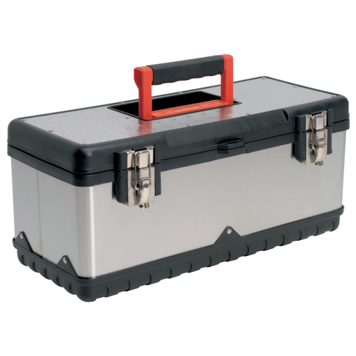 Stainless Steel Toolbox 580mm comes with Tray - AP580S 