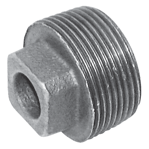 1.1/4" BSPT Male Solid Plug FIG148 Galvanised - C148-114 