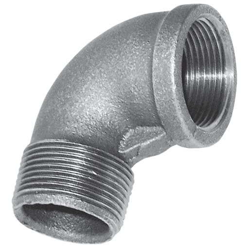 1" BSPT Male/Female Elbow FIG152 Galvanised - C152-1 